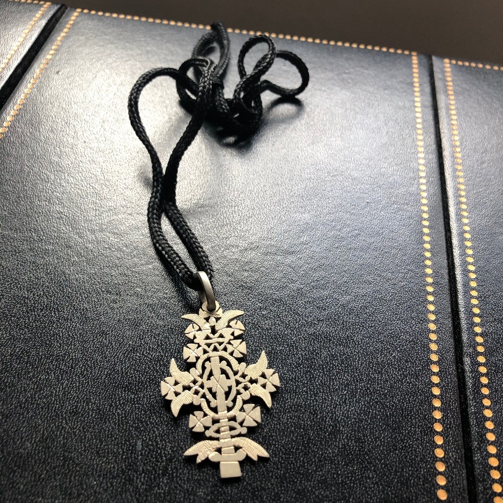 Silver Ethiopian Cross Necklace